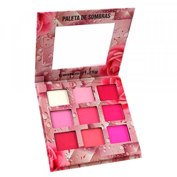 DE'LANCI Paleta de sombras rosa e roxa, 12 cores de alto pigmento