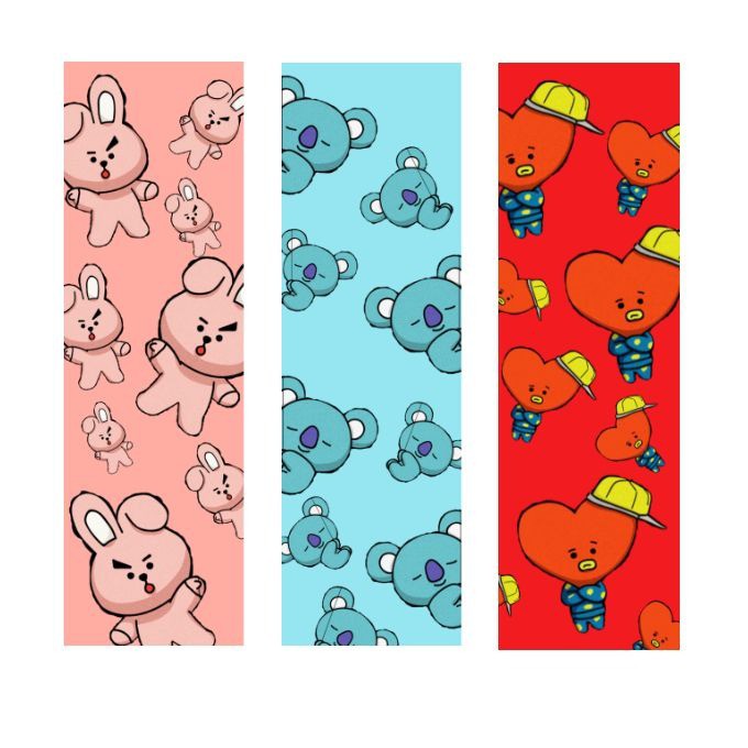 MARCADORES DE PÁGINA BT21 - Kpop BTS | Marca Página