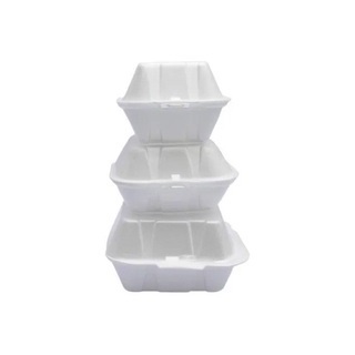 Hambúrgueira de isopor pequena/média/grande com 100 unidades