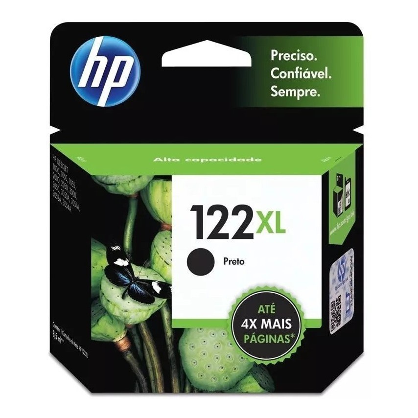 Cartucho Hp 122xl 122 Preto Black Genuíno Lacrado | Shopee Brasil