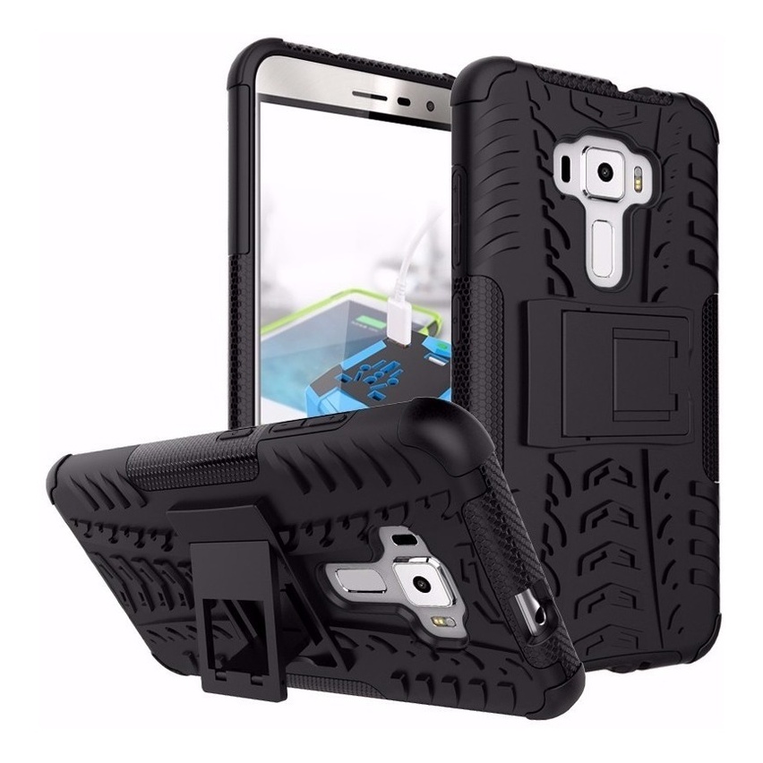 Cover Morbida In TPU Per Asus Zenfone 3 ZE552KL – Trasparente Con Motivo Foglia, Antigraffio