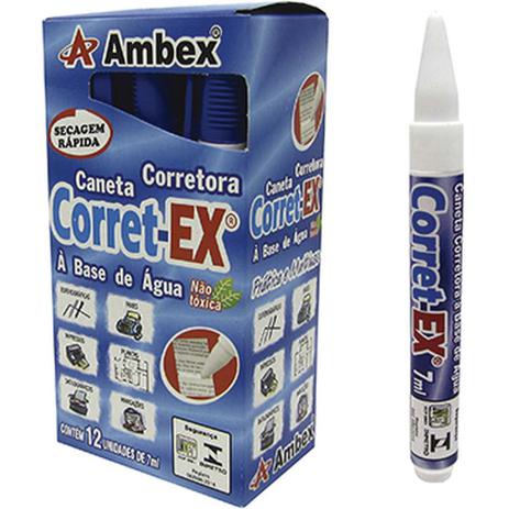 CORRETIVO EM CANETA CORRET-EX RADEX CAIXA COM 12 UNIDADES | Shopee Brasil