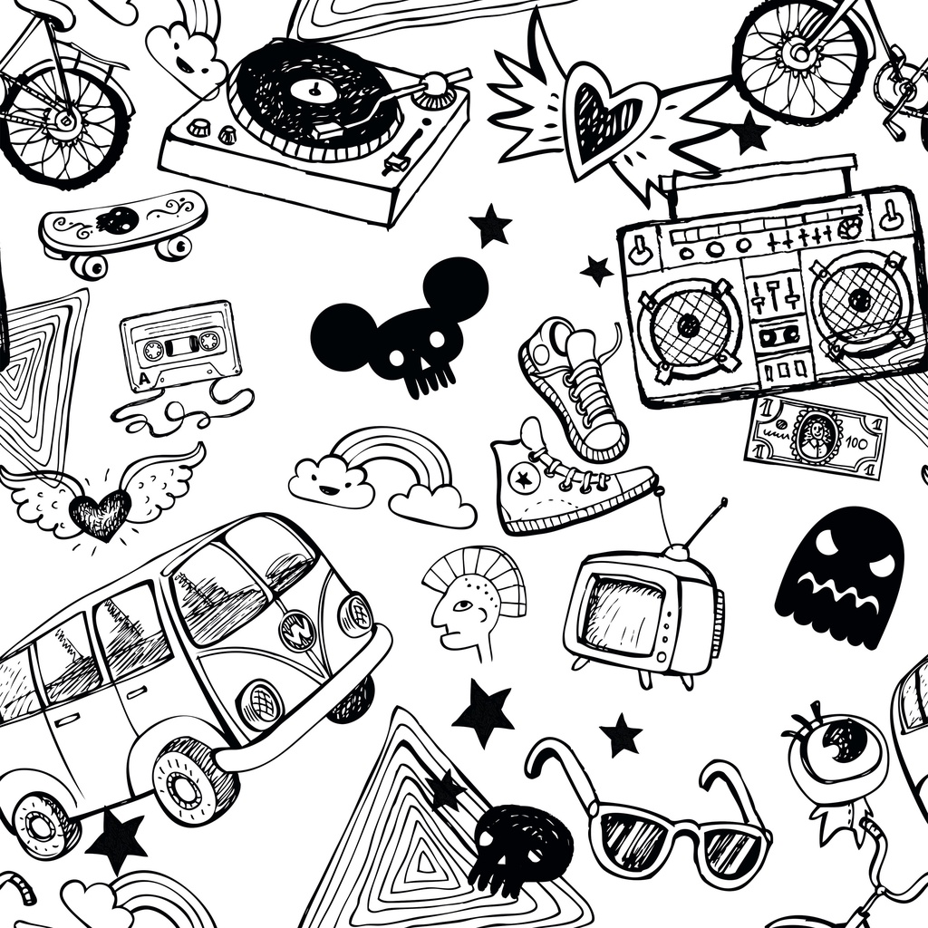 Papel De Parede Infantil Desenhos Fantasma Teen Kombi Lavável Autocolante Quarto Autoadesivo