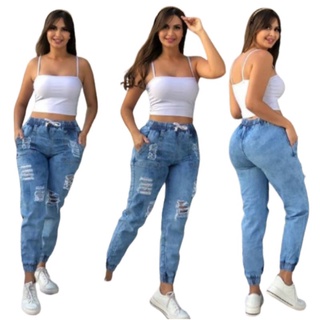 calça jeans feminina jogger em Promoção na Shopee Brasil 2024