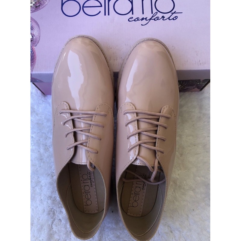 Oxford Verniz Sapato Beira Rio Conforto Oxford Sapato Social