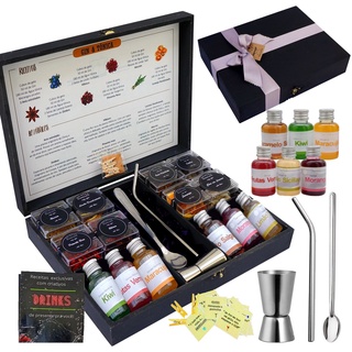Kit Gin Especiarias 8 Especiarias + 6 Xarope + Dosador + Colher + Canudo
