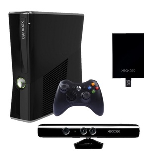 Xbox 360 Slim 320gb Com 1 Controle E Kinect Usado A Pronta Entrega