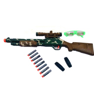 Sniper Brinquedo Atira Dardos C/ Luneta 20 Balas Estilo Nerf