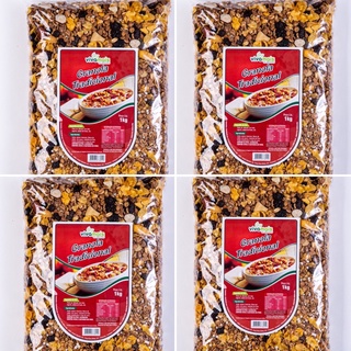 Combo 4 Granolas Tradicional 1kg / Vivamais Alimentos