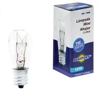 Lâmpada Sinaleiro E12 7W 127V - Brasfort