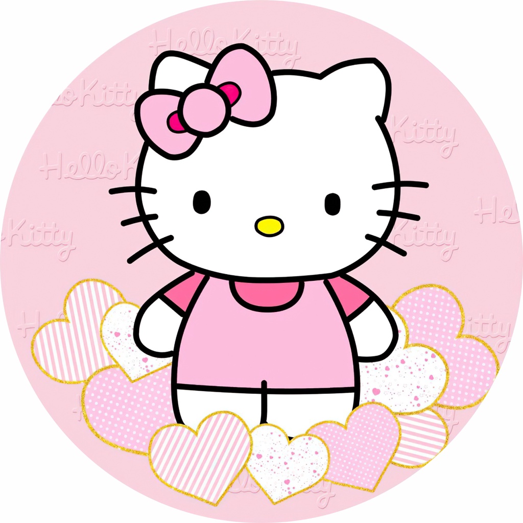 Painel Redondo Hello Kitty | Shopee Brasil