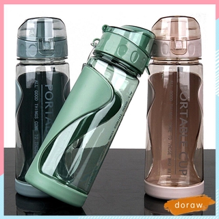 Garrafa / Garrafa De Água Esportiva Transparente À Prova De Vazamento / Multicolorida Para Academia / Viagem / 500ml