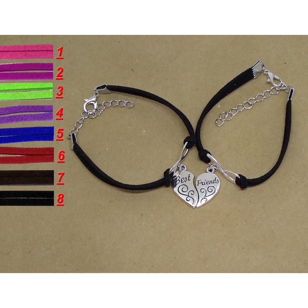 kit 2 pulseiras best friends