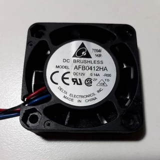 COOLER 40X40X10MM 12V 0.14A DELTA AFB0412HA 6000RPM ROLAM 3 FIOS