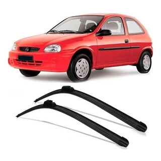 Par Palheta Limpador Parabrisa Silicone Corsa 1994 À 2002 (18''/18'')
