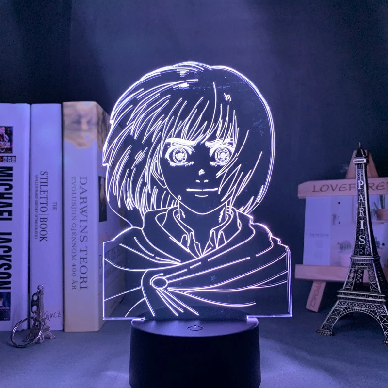 Anime Attack on Titan Figure Lâmpada Led Noturna Jagermeister 1
