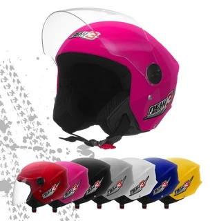 Capacete Pro Tork New Liberty Three Aberto Feminino Masculino Rosa Viseira Cristal