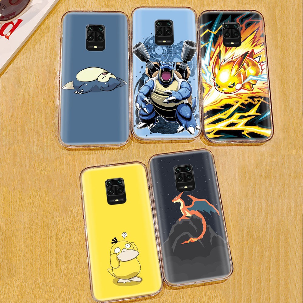 Capa Transparente Ta19 Pokebola Pokemon Para Xiaomi Redmi Note 9 / 9a / 9c / 9s / Mi 9t Pro Max / Blackshark 2