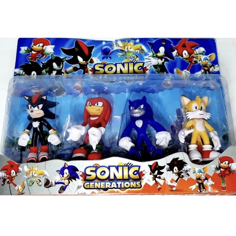 4 Bonecos do Sonic Generations - Coleção Sonic do Jogo - Sega - Toy  Brinquedos 