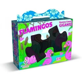 Quebra-Cabeça Gigante Flamingo 12 pçs EDUCATIVO PUZZLE CRIANÇA BRINQUEDO PROMOÇÃO INFANTIL