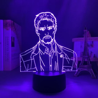 3d Led Night Light Anime Attack On Titan Reiner Braun Para Decoração Do Quarto Luz Presente De Aniversário Dos Miúdos Attack On Titan