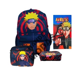 Toalha de rosto infantil escolar simples Naruto Shippuden akatsuki sasuke  kakashi
