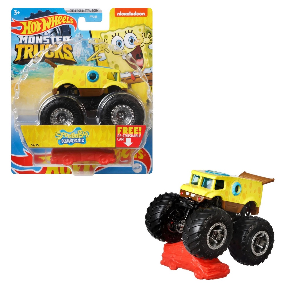 Monster truck hot wheels bob online esponja