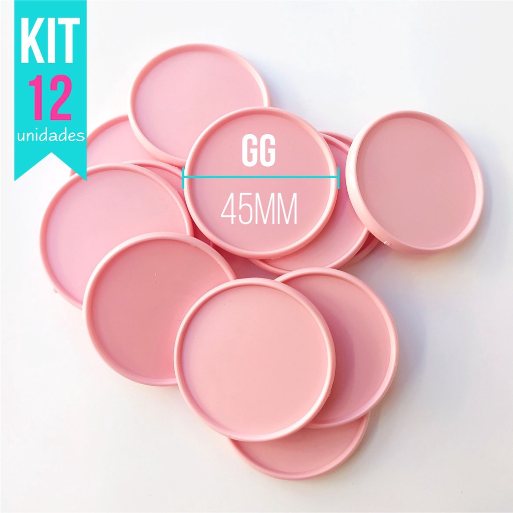 Kit 12 Discos GG 45mm de Caderno Infinito Sistema Inteligente Amor Infinito Cadernos - Liso