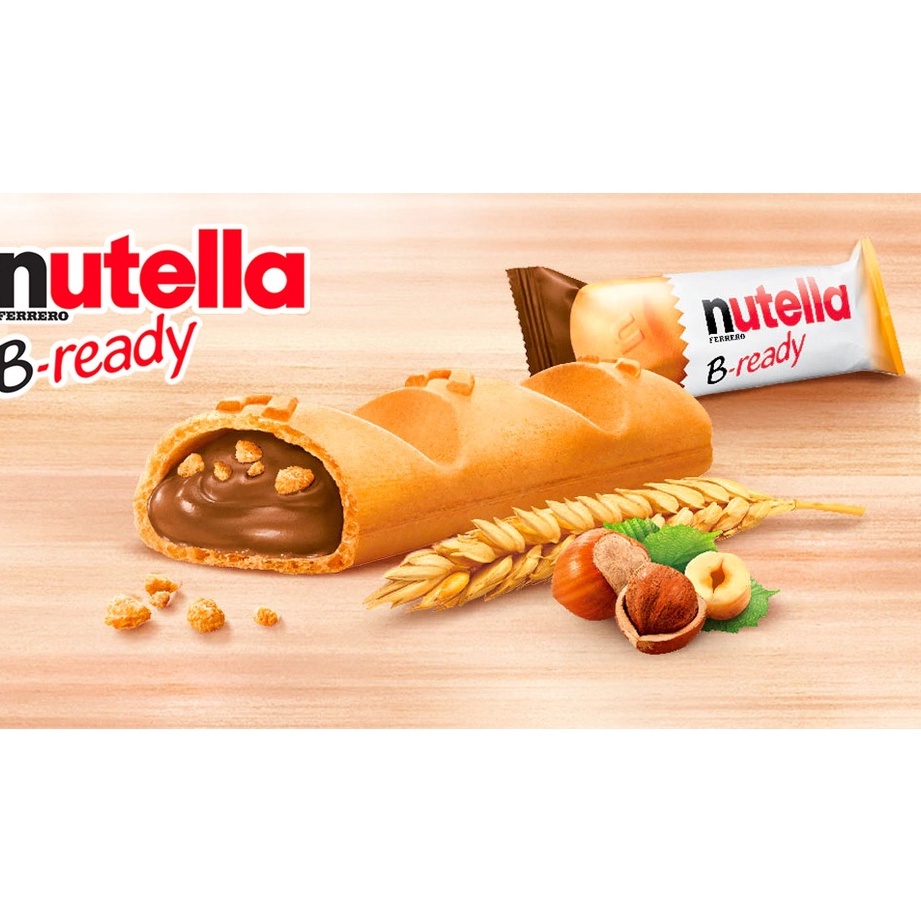 Nutella B-ready Biscoito Wafer Ferrero 22g | Shopee Brasil