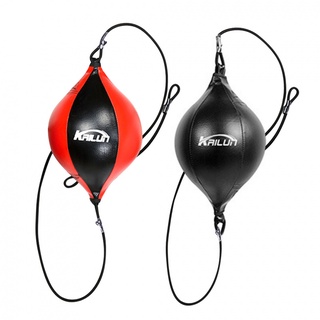 Qualidade Pu De Couro Saco De Boxe Punching Ball Pera Reflex Inflável Bolas De Velocidade Treinamento De Fitness Dupla End Velocidade De Boxe Bola