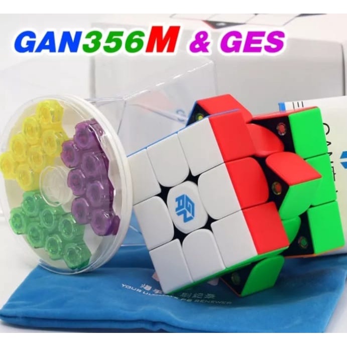 Gan 356 m magnético mágico velocidade cubo stickerless gan 356 m