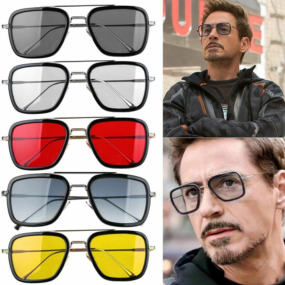 Óculos De Sol De Sol Masculinos Tony Stark Homem De Ferro Para