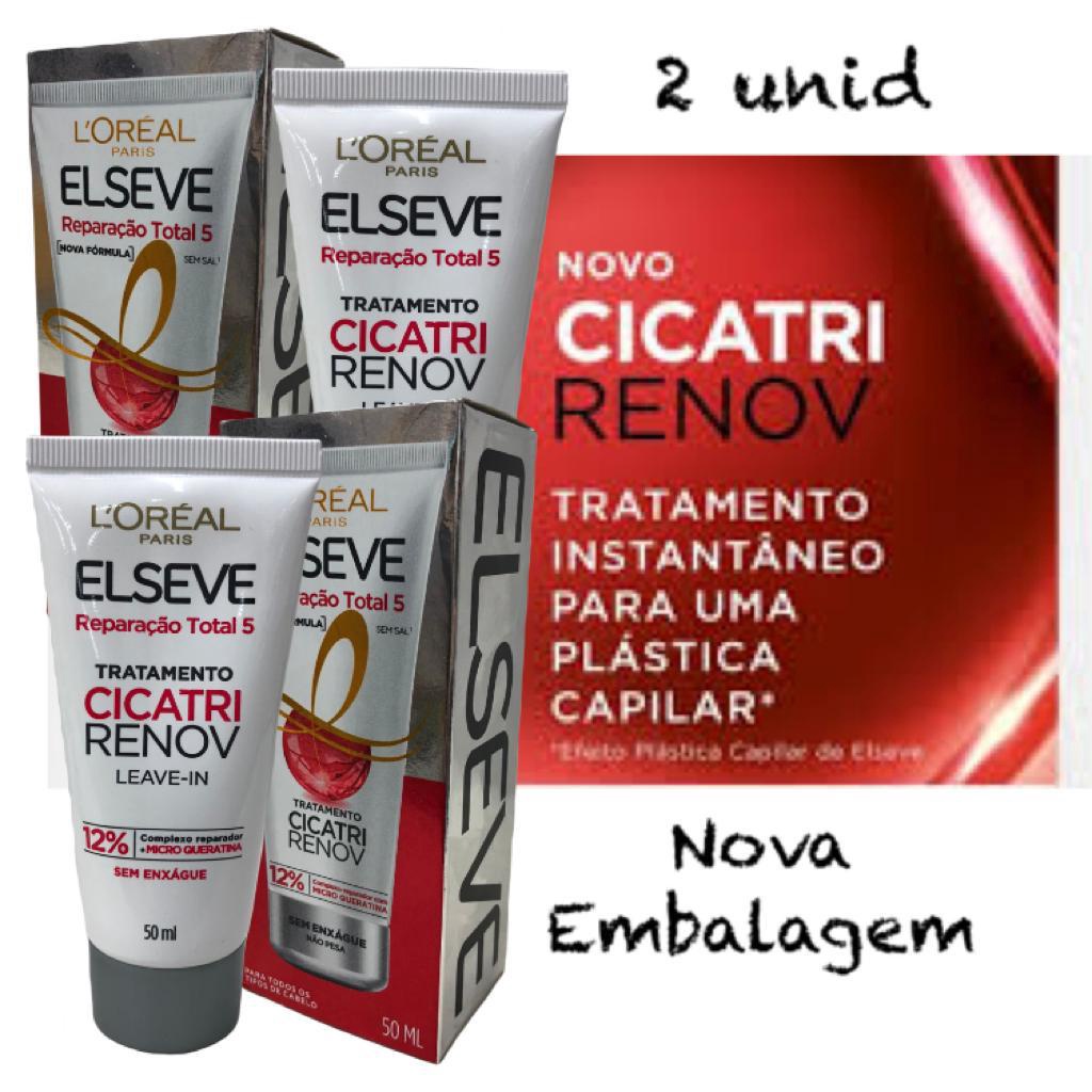 Elseve Leave in Reparador Creme de Tratamento Reparação Total 5 Cicatri ...