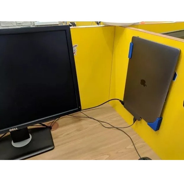 Suporte Vertical Parede Macbook / Notebook (3cm) + Parafusos