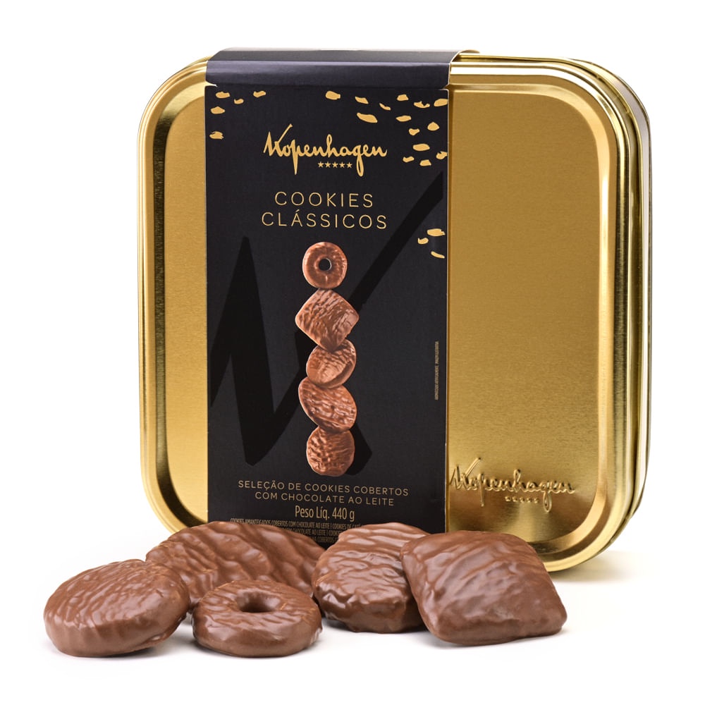 Lata Cookies 440G kopenhagen Chocolate Shopee Brasil