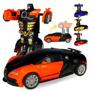 Carro Vira Robos Diversão Fricção Automático Carrinho Cores Aleatorias MS20010