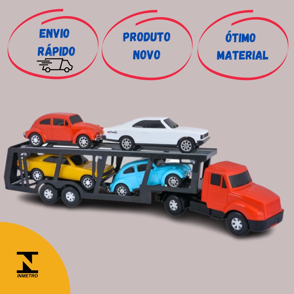 Brinquedo Caminhão Big Plataforma Cegonheira - Detalhes Magazine