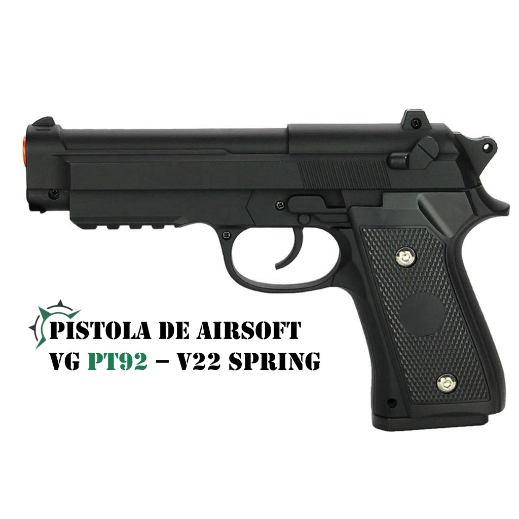 Pistola de Airsoft Vigor PT92 V22 Rossi Spring 6mm