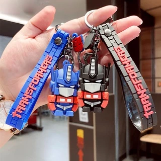 Transformadores De Desenhos Animados Autobot Optimus Prime Figure Keychain Backpack Pendant Car Presentes Para Festas Infantis De Brinquedo