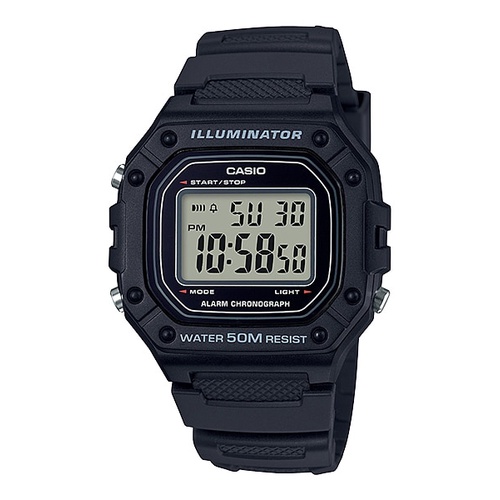 Relógio Casio Masculino Digital Preto W-218H-1AVDF