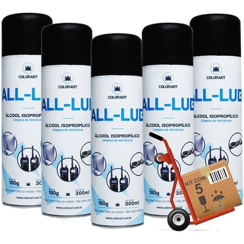 Spray Limpador Eletrônico Álcool Isopropílico All-Lub Colorart 300ml