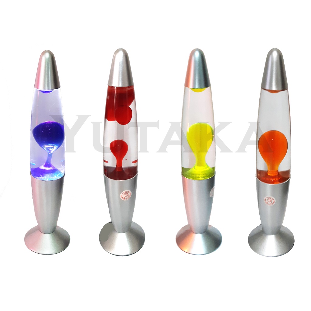 Lava Lamp Luminária Abajur de Lava Bolha Grande 41 cm Vermelho Azul