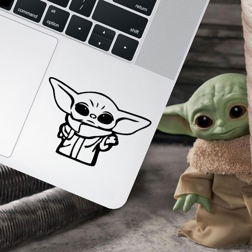 Adesivo Para Notebook Star Wars Baby Yoda