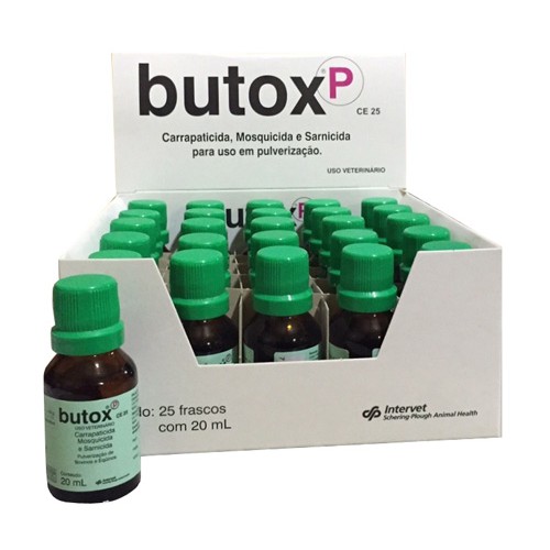 BUTOX 20 ml Carrapaticida, Mosquicida, Larvicida e Sarnicida kit 25unid ...