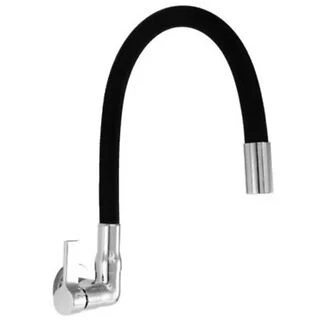 Torneira Cozinha Parede Colorida Flexível Preto 1/4 Volta C-70 Metal