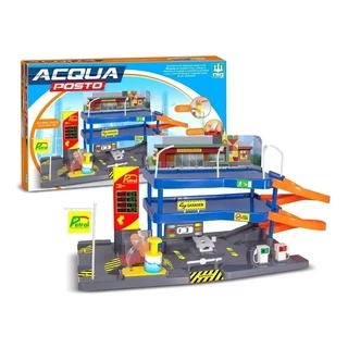 Posto Lava Rápido Sai Agua De Verdade Serve em Carros Hotwheels