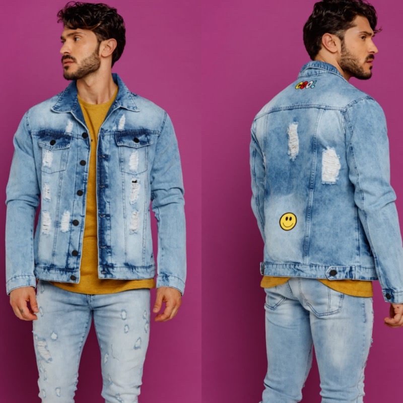 Jaqueta jeans best sale masculina promoção