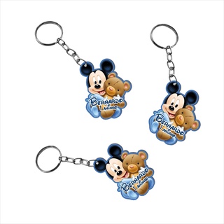 Chaveiro Lembrança Mickey Baby 3 personalizado