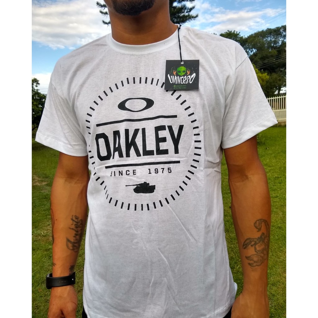 Camiseta Oakley Rectangle Branca - Compre Agora