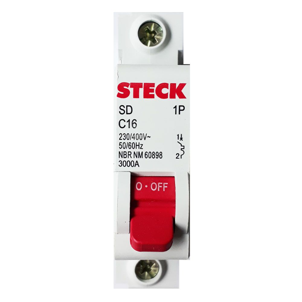 Steck Disjuntor SD- Disponíveis: C16, C20, C25 e C32.